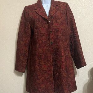 Elliott Lauren Women's Red Textured Blazer